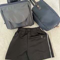 【使用1年未満】御笠学園　登園カバン、体操服、上靴入れの画像