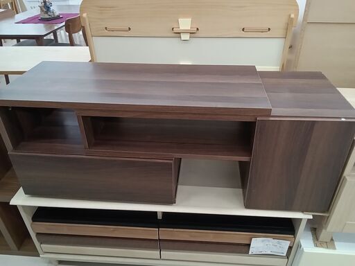 ☆ジモティ割あり☆ レンジ台 ブラウン W89.5×D39×H42 クリーニング 