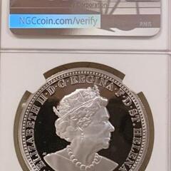 1オンス銀貨 NGC 準最高鑑定PF69UCスリーグレイセス1ozプルーフ銀貨セントヘレナ ケースCOA付
の画像