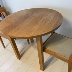 【無印良品】ダイニングテーブルセットの画像