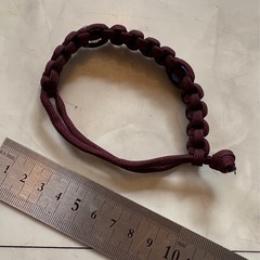 実物　パラコードブレスレットの画像