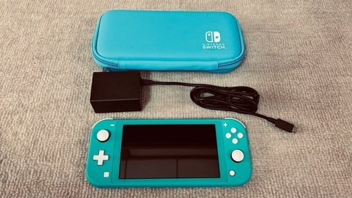 【美品】Nintendo Switch Lite ターコイズ 充電器・専用ケース付き！