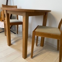 【無印良品】ダイニングテーブルセットの画像