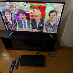 テレビ　テレビ台　Blu-rayの画像