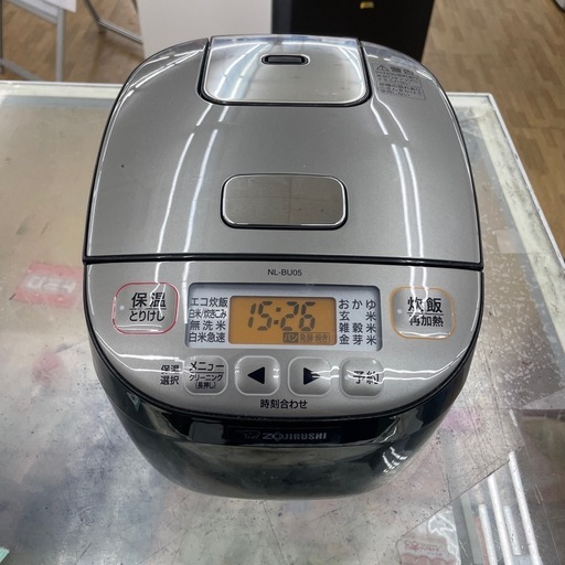 【ドリーム川西店御来店限定】象印/3合炊飯器/NL-BU05/2020年製/クリーニング済み 【2002119255600433】