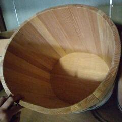 美品！未使用　特大　高さ41cm　木桶　4個まとめの画像