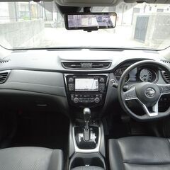即乗りＯＫ 4WD エクストレイルハイブリッド 後期 プロパイロット エマージェンシーブレーキ ナビ フルセグTV Bluetooth アラウンドビューモニター パワーバックドア インテリキー 撥水シートLEDライト  ETCの画像