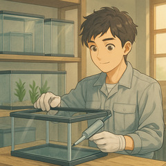 美しい水槽をつくるお仕事🌿コツコツ作業が得意な方にピッタリ♪