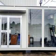 店舗用プレハブ（ガラス張り）メーカー直購入　契約書類全てあり