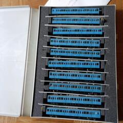 中古の N ゲージ103系電車スカイブルー☆10両編成セットの画像