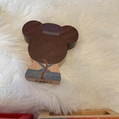 Disney KIDEA 木製列車とレールセットの画像