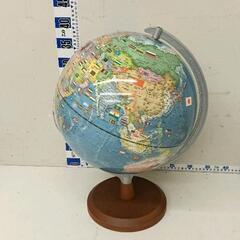0517-342 地球儀　30cm 世界の国旗イラスト付の画像