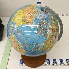 0517-342 地球儀　30cm 世界の国旗イラスト付の画像