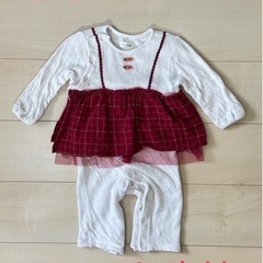 【お取引中】80 ベビー服まとめ売り　秋冬春　 ロンパース　apres les cours他 の画像
