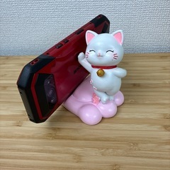 招き猫　携帯電話ホルダーの画像