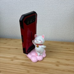 招き猫　携帯電話ホルダーの画像