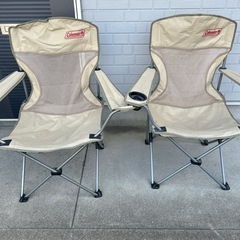 Colemanアクションチェア ベージュ コールマン　2脚セット　椅子