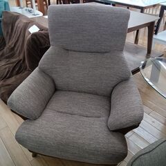 ★ジモティ割あり★  一人掛けソファ ブラウン H96×D80×...