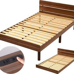 電動昇降デスクとセミダブルすこのベット新品