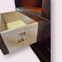 【送料込み】清掃後値上げ予定　北海道民芸家具 茶タンス 茶棚 飾り棚 和モダン 送料込み】清掃後値上げ予定 北海道民芸家具 茶タンス 茶棚 飾り棚 和