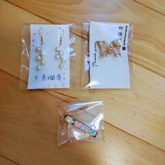 【新品未使用】春夏にぴったり♪華やかなアクセサリー3点セット