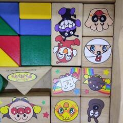 アンパンマン 積み木 カラフルセットの画像