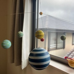 インテリア　惑星モービル　天井にずっと吊るしてました　の画像