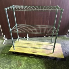 IKEA シェルフユニット, グレーグリーン, 92x36x94 cm