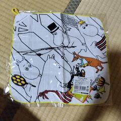 新品 ムーミン タオルハンカチ 紐付き