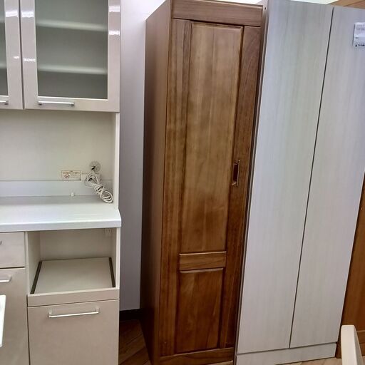 ☆ジモティ割あり☆ ワードローブ ナチュラル H177×D57×W40 