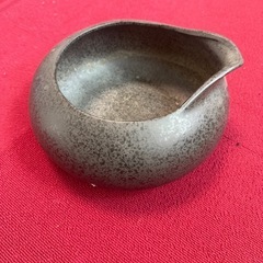 メダカ鉢（陶器　黒色）の画像