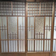建具　硝子戸　昭和　レトロな職人技