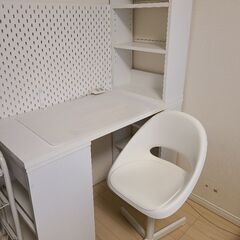 机★本棚★椅子セット★IKEA★収納雑貨一式★スタンド付き★デス...
