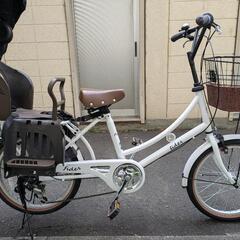 チャイルドシート付き自転車　ママチャリ