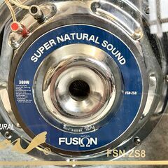 FUSION FSN-ZS8 ウーファー ボックス型 カーオーディオ 音響 チューンナップウーファー スピーカー フュージョン ジャンクの画像