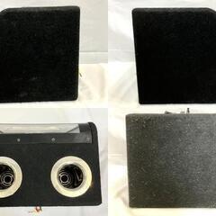 FUSION FSN-ZS8 ウーファー ボックス型 カーオーディオ 音響 チューンナップウーファー スピーカー フュージョン ジャンクの画像