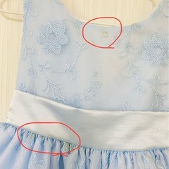 ②ドレス　水色　100〜110　の画像