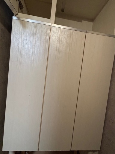 【受け渡し者決定　取引中です】ミラー付きシューズボックス　靴箱