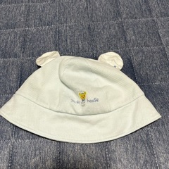 MIKIHOUSE 耳付きホワイトベビー帽子