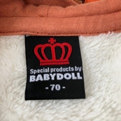ベビー冬服　70 古着の画像