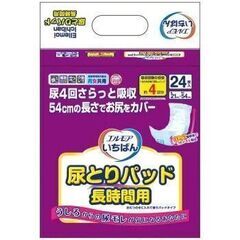 エルモアいちばん　尿とりパッド　長時間用　24枚 x 6パック