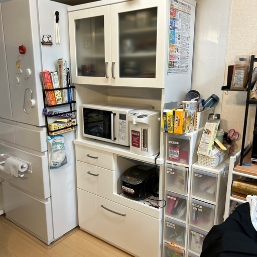 中古 MORITA 森田 食器棚 収納 キッチン収納 木製