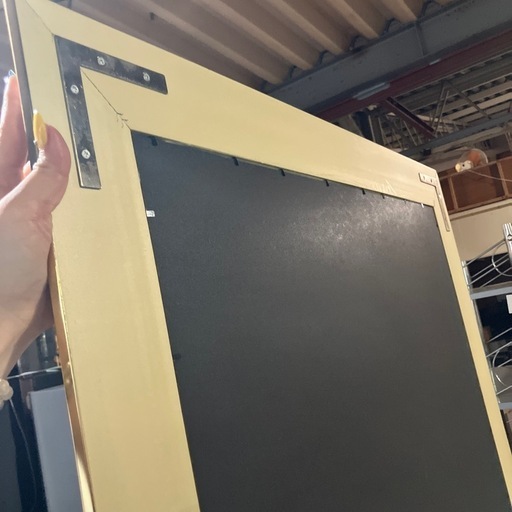 O2505-490 アンティーク調 金彩 ルームミラー 美品 ワイド 中古
