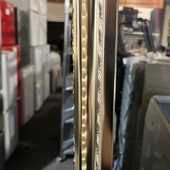 O2505-490 アンティーク調 金彩 ルームミラー 美品 ワイド 中古の画像