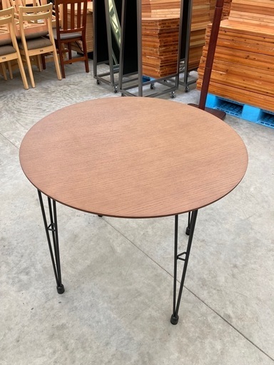 kj154】美品 ニトリ 丸テーブル ダイニング 円形テーブル 北欧風