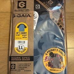 G-GAIA 5ポケットTシャツ　ネイビー✖️サーフブルー