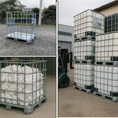 【静岡発】頑丈 メッシュパレット／産廃 ボックス　網かご　フレコンバック ホルダー　引き取り限定商品 /割引ありますの画像