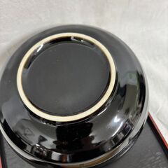 未使用　丼ぶり・はし・お盆 ５客セットをお安くお譲りいたします♪の画像