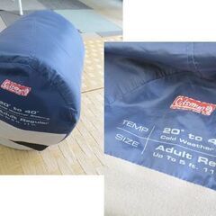 Coleman 寝袋 約190.5×84㎝ 約2.83kg 2000012595 シュラフ スリーピングバッグ コールドウエザー －6℃～4.5℃ コールマン 札幌 北20条店の画像