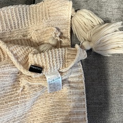 Francfranc  シャーリー スロー（ひざ掛け） 1500×800 アイボリー の画像